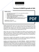 Festivities Fuel Turnover & EBIDTA Growth of 16%: Highlights of Q3FY14