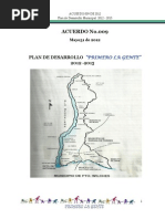 Acuerdo 009 Plan de Desarrollo