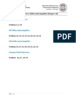 Problem Set 4: Differential Amplifier (Chapter 10) : Fundamental Concepts