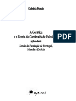 A Genetica e A Teoria Da Continuidade Paleolitica