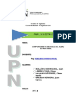 Comportamiento Del Acero Estructural