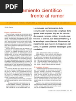 Alauzis Adrián - El Pensamiento Científico Frente Al Rumor PDF