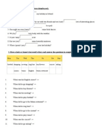 Put The Verbs Into The Correct Form (Simple Past) .: Spent