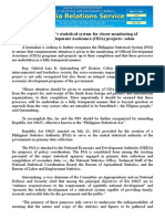 Nov07.2014.docstrengthen RP's Statistical System For Closer Monitoring of Official Development Assistance (ODA) Projects - Solon