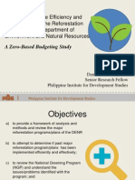 Assessment of The Efficiency and Effectiveness of The Reforestation Program of The Department of Environment and Natural Resources