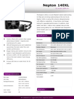 CPU Liquid Cooker Nepton 140XL Product Sheet