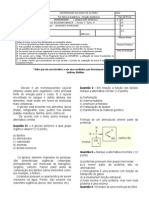 Prova Bioquimica ENF