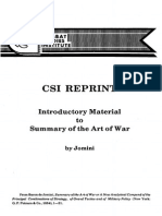 Csi Reprint: Introductory Material To Summary of The Art of War