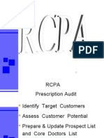 RCPA Prescription Audit Identify Target Customers Assess Customer