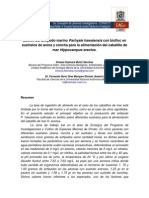 Cultivo Del Anfípodo Marino Parhyale Hawaiensis Con Biofloc en Sustratos de Arena y Concha para La Alimentación Del Caballito de Mar