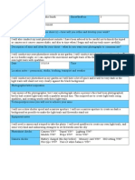 Photoshoot Plan Sheet