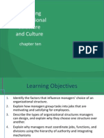 Managing Organizational Structure and Culture: Chapter Ten