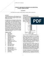 Use of CFD To Predict and Reduce Erosion in An Industrial Slurry Piping System