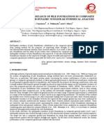 Earthquake Resistance of Pile Foundations in Composite Ground Through Dynamic Nonlinear Numerical Analysis