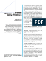 Options For Economical Supply of Hydrogen: Special Equipment