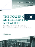 The Power of Entrepreneur Networks: How New York City Became The Role Model For Other Urban Tech Hubs