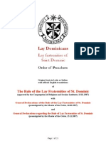 Rule of The Lay Fraternities of ST Dominic