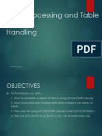 Cobol Array Processing and Tables