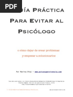 Guía Práctica para Evitar Al Psicólogo