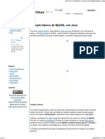 Ejemplo Básico de MySQL Con Java
