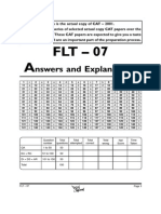 FLT 07 A: Nswers and Explanations