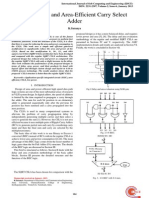 Low Power and Area-Efficient Carry Select Adder: K.Saranya