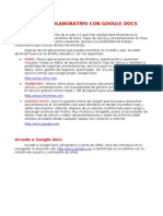 Google Docs: Documentos Colaborativos en El Aula