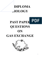 IB Past Paper Gas Exchange Questions