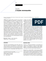 Magnetic Nanowires Via Template Electrodeposition: Originalpaper