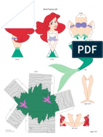 Ariel Papercraft Printable 0210