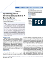 Primary Care For Cancers - Epidemiology, Causes, Prevention and Classification - A Narrative Review