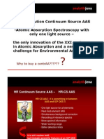 High Resolution Continuum Source AAS - Atomic Absorption Spectroscopy With Only