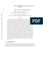 Linearity of Quantum Probability Measure and Hardy's Model