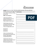 Name: - Will Count As A Test Grade Directions: Read The Lyrics by Stanzas. Decide What You Think The Stanzas Mean. Write What You Think Beside