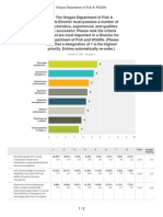 ODFW Director Recruitment Survey 11-17-14