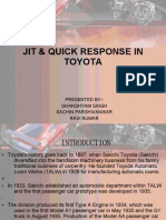 JIT & Quick Reposnse in Toyota