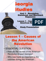 Powerpoint Notes Unit 3 Lesson 1 Causes of The American Revolution