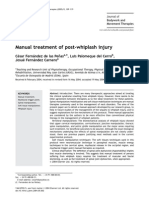 Manual Treatment of Post-Whiplash Injury