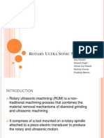 Rotary Ultra Sonic Machining