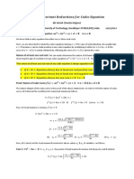 HCR's Conclusions For Cubic Equation