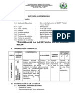 Actividad de Aprendizaje Sobre La Energìa Solar PDF