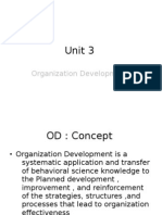 Unit 3: Organization Development