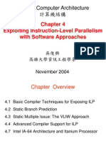 EEF011 Computer Architecture 計算機結構: Exploiting Instruction-Level Parallelism with Software Approaches