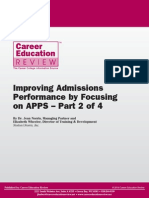 Improving Admissions Performance by Focusing On APPS