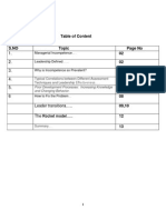 Table of Content: 1. 2. 3. 4. 5. 6 Leader Transition S .. The Rocket Model .