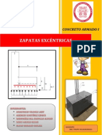 Zapatas Excentricas-Concreto