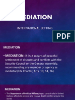 Mediation Report