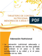 Capacitacion Tarjetero de Control Nutricional