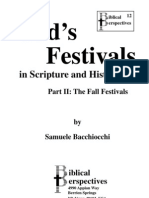 God's Festivals in Scripture and History - Part 2