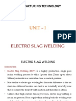 Manufacturing Technology: Unit - I